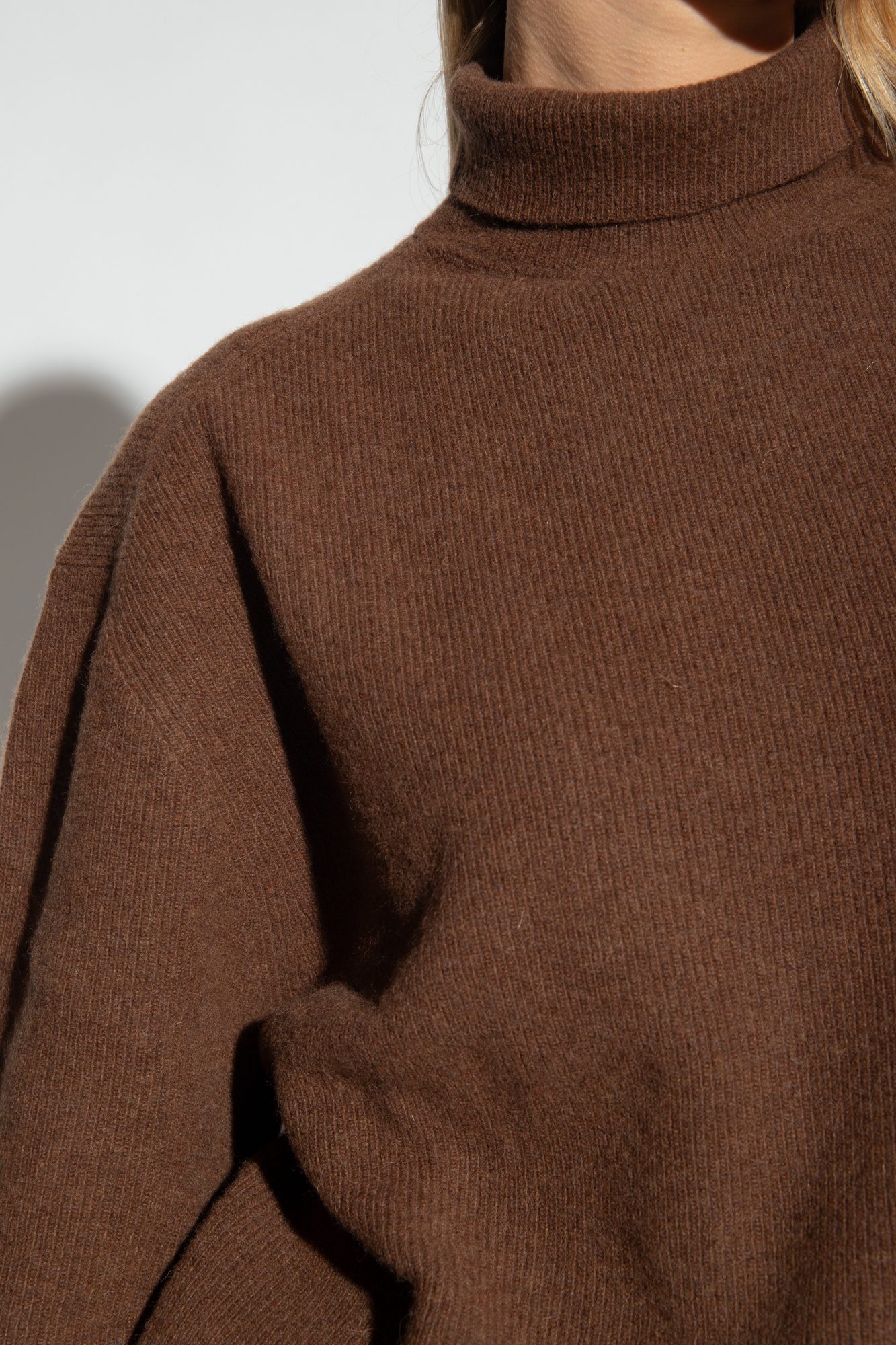 トップス lemaire wool pullover shirts LEMAIRE Textured Wool Sweater | Grey | FARFETCH